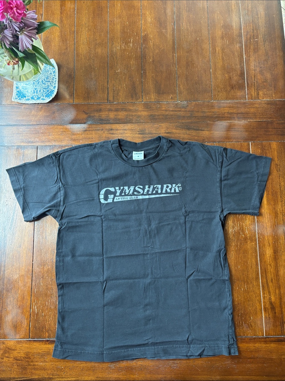 Gymshark Black Short Sleeve Logo Tee
